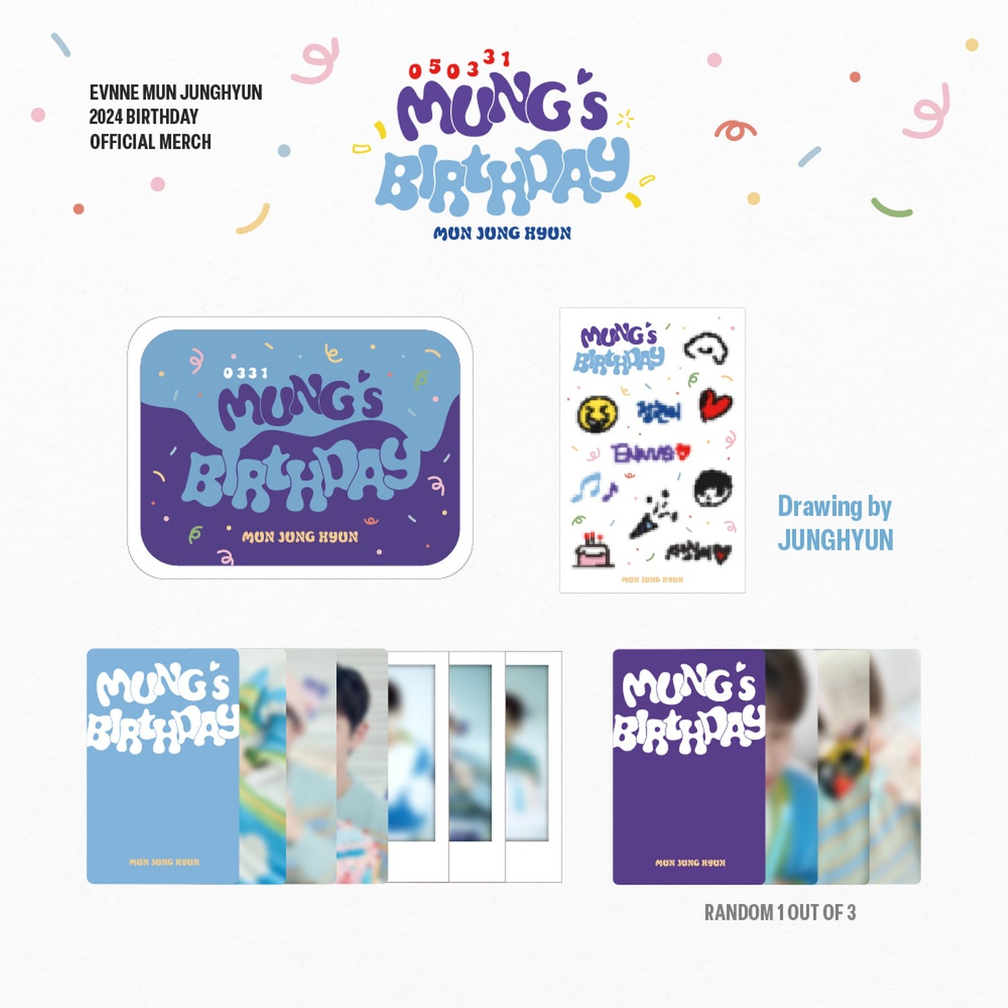 EVNNE MUN JUNG HYUN [MUNG’S BIRTHDAY] Tincase Deco Set