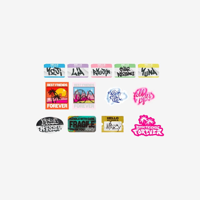 ITZY [2024 Best Friends Forever] Carrier Sticker Set