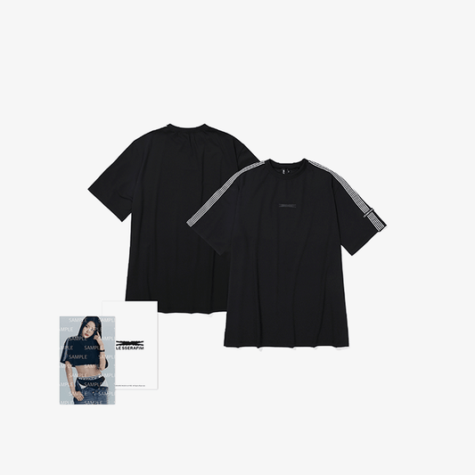 (Pre-Order) LE SSERAFIM [2023 S/S Pop-Up Store] Oversized S/S T-shirt (Black)