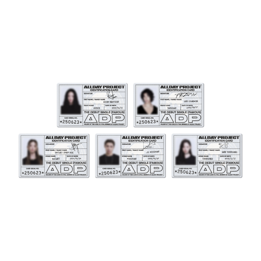 ALLDAY PROJECT [FAMOUS] Debut ID Card Set