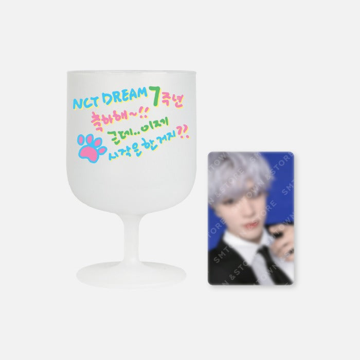 NCT DREAM 7th Anniversary DIY Plastic Wine Cup & Photocard Set