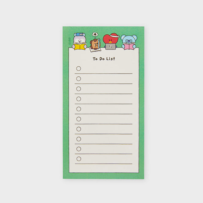 BT21 2024 To Do List Memopad