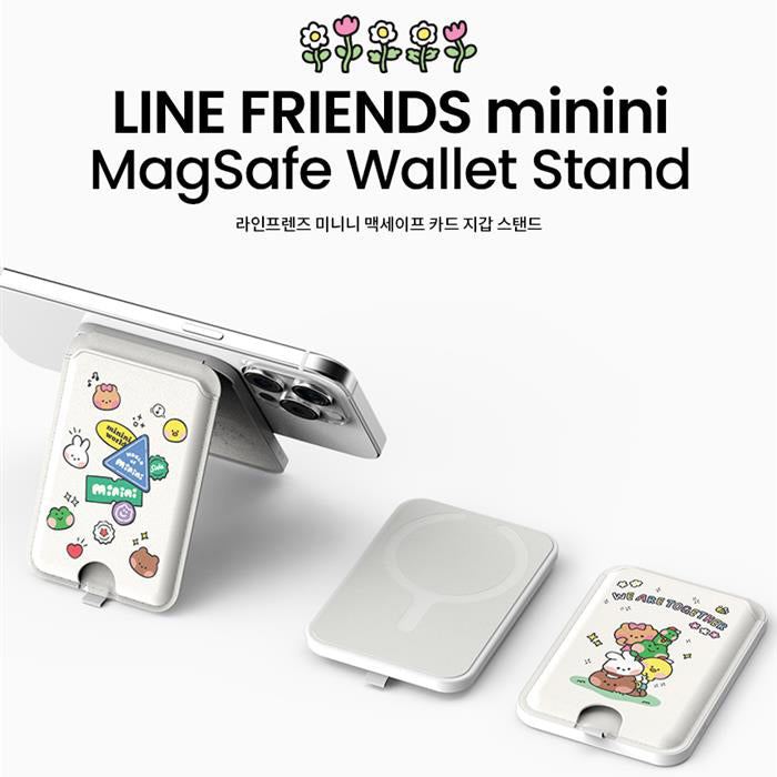 LINE FRIENDS Minini Sticker MagSafe Wallet Stand