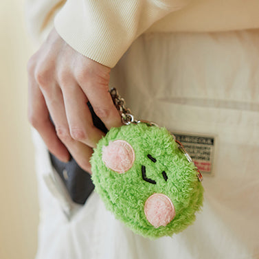 LINE FRIENDS [Lenini Winter] minini Face Pouch Keyring