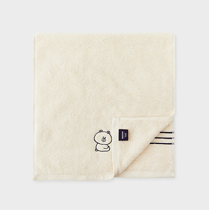 LINE FRIENDS Brown Face Towel Set