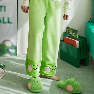 LINE FRIENDS [Lenini Winter] minini Fluffy Pajama Pants