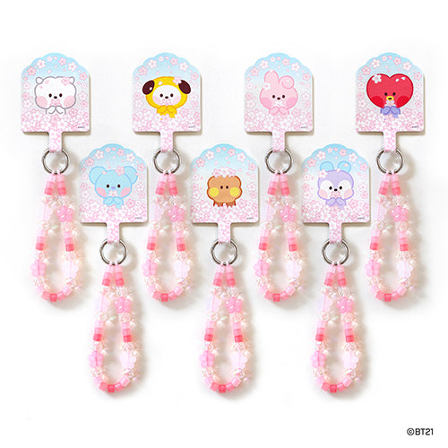 BT21 minini [Cherry Blossom] Phone Tag Holder