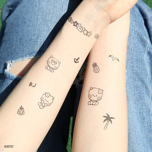 BT21 minini SUMMER SKY Tattoo Sticker