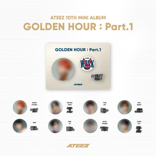 ATEEZ [GOLDEN HOUR : Part.1 MD] Badge Set