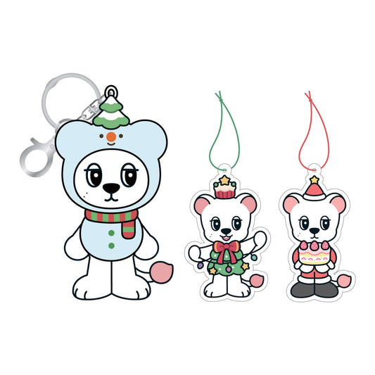 LEE DONG WOOK [Wookdong Merry Christmas Edition] Plush Keyring + Ornaments Set