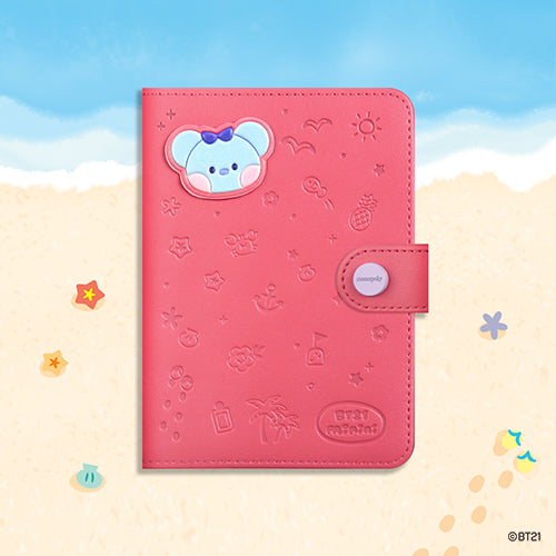 BT21 Minini Leather Patch Mang Long Passport Holder Cover