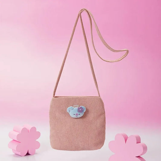 BT21 [Spring Days Cherry Blossom] Corduroy Mini Cross Bag