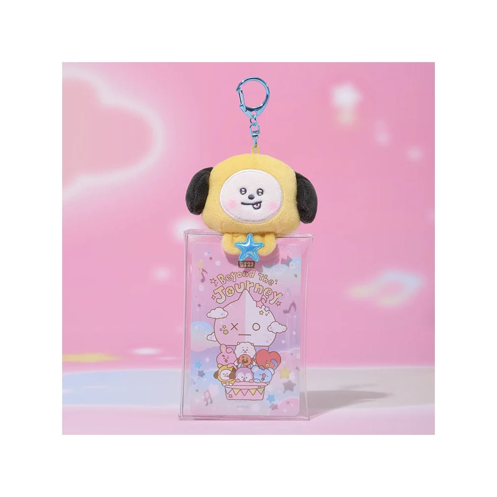 BT21 [Beyond the Journey] Clear Plush Doll Pouch Keyring