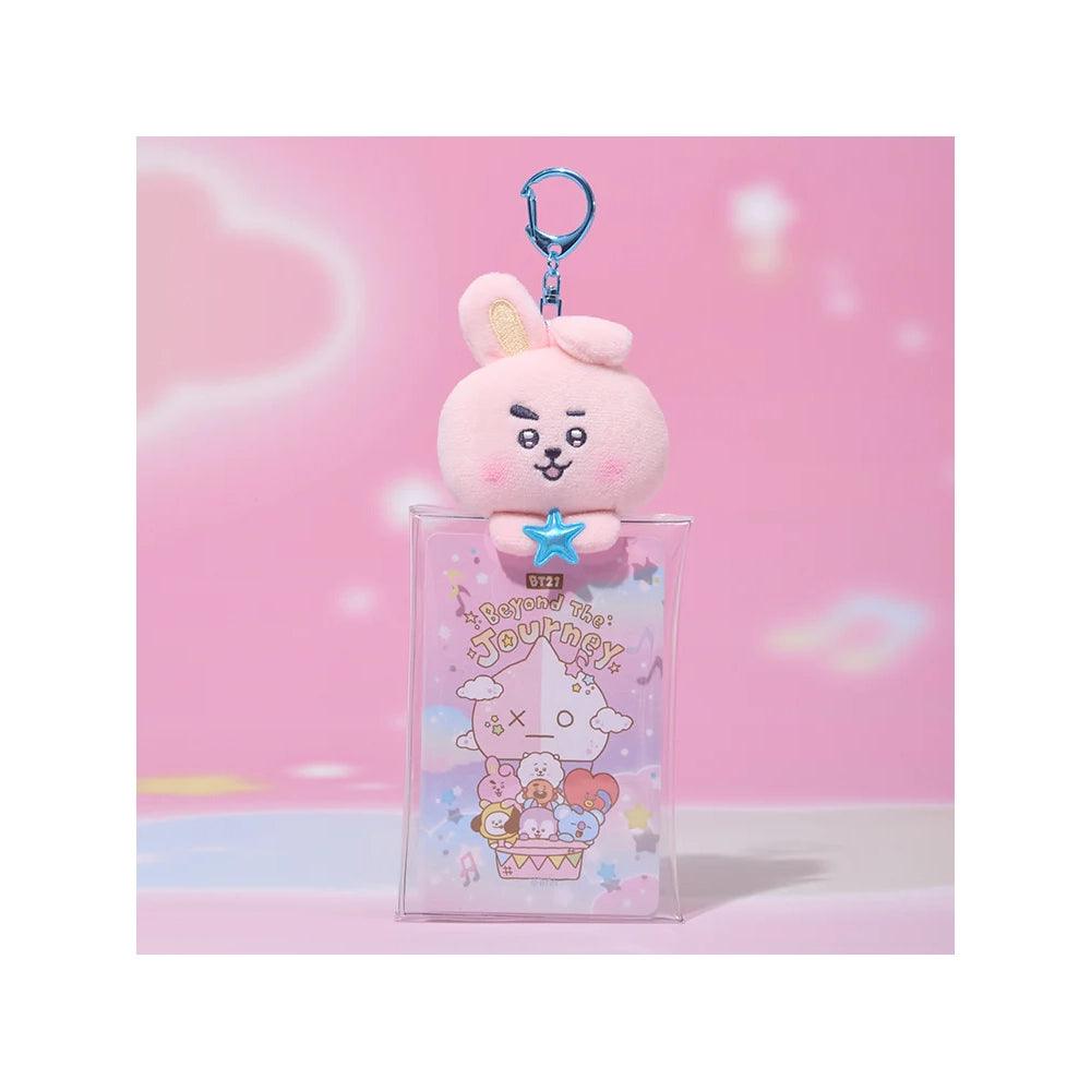 BT21 [Beyond the Journey] Clear Plush Doll Pouch Keyring