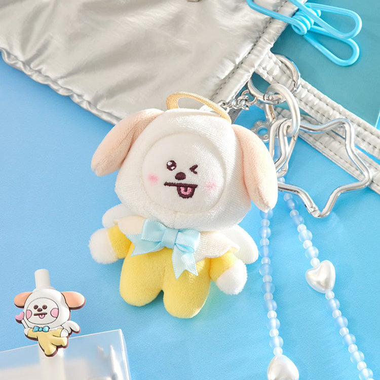 BT21 [Angel & Villain] Angel Plush Doll Keyring