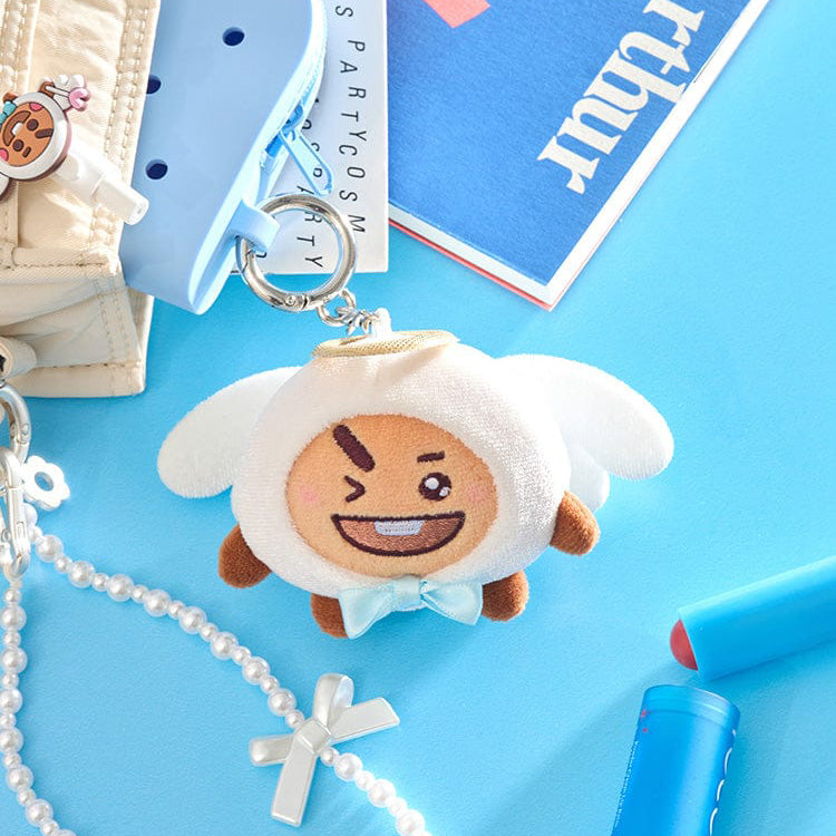 BT21 [Angel & Villain] Angel Plush Doll Keyring