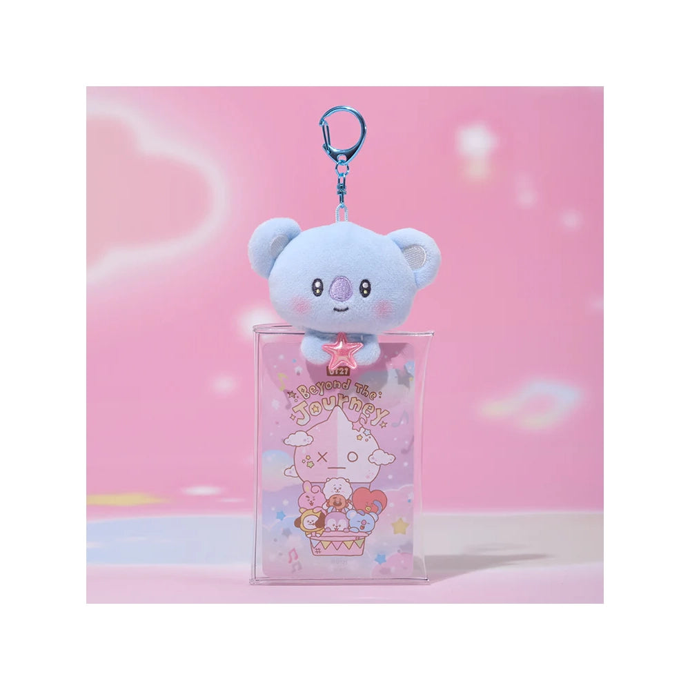 BT21 [Beyond the Journey] Clear Plush Doll Pouch Keyring