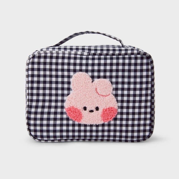 BT21 minini Checkered Pouch with Handle