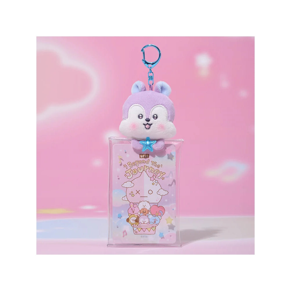 BT21 [Beyond the Journey] Clear Plush Doll Pouch Keyring