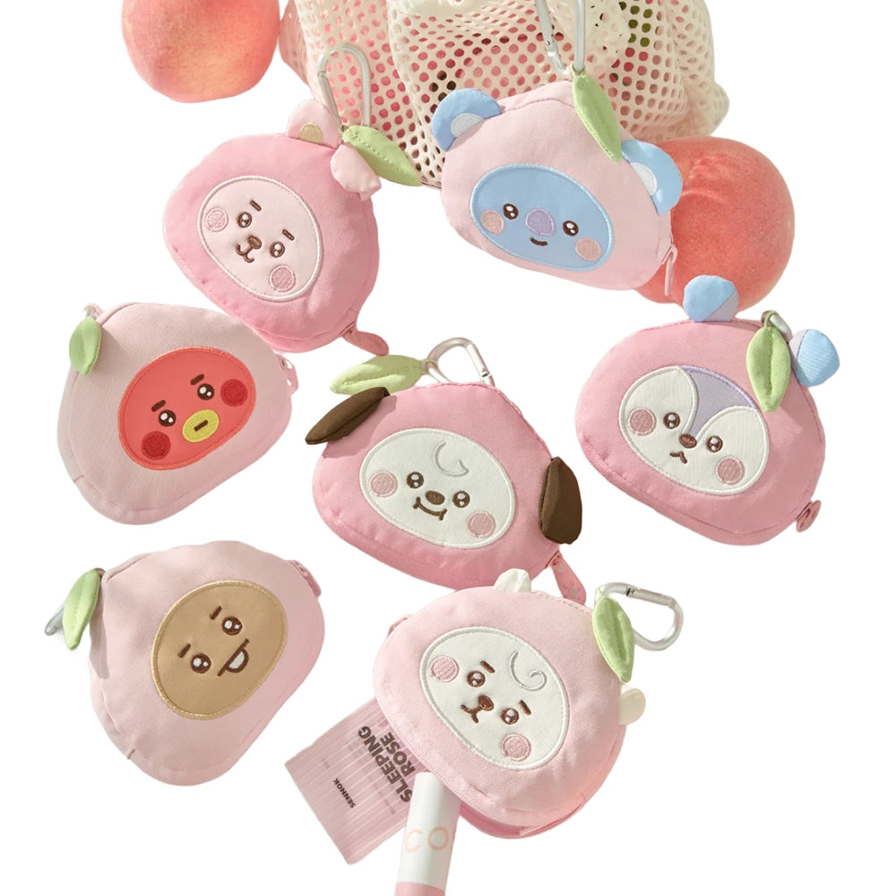 BT21 [Peach-holic] Face Pouch Keyring