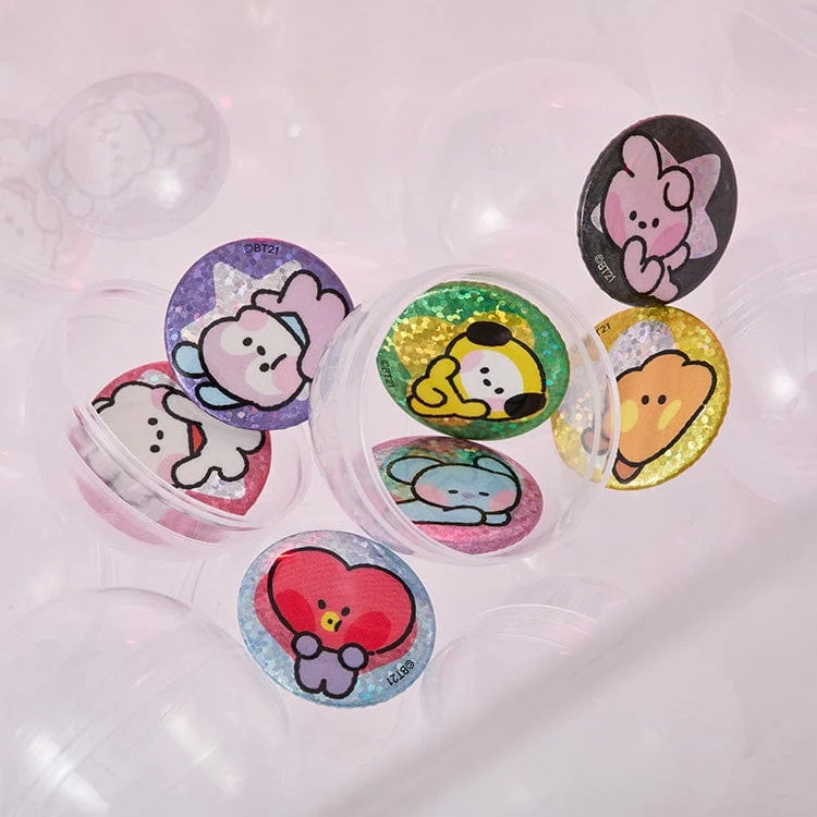 BT21 minini [LUCKY GATCHA] Mini Can Badge Set