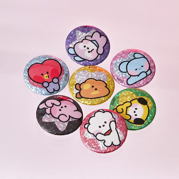 BT21 minini [LUCKY GATCHA] Mini Can Badge Set