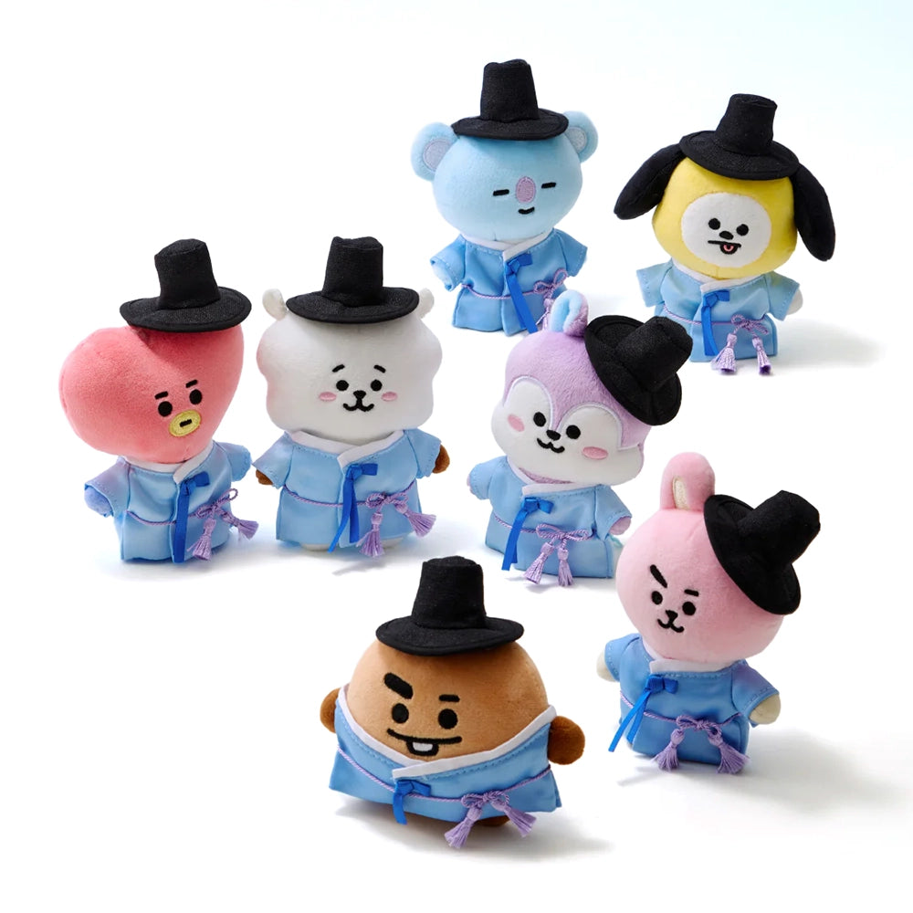 BT21 K-Scholar Plush Doll Keyring