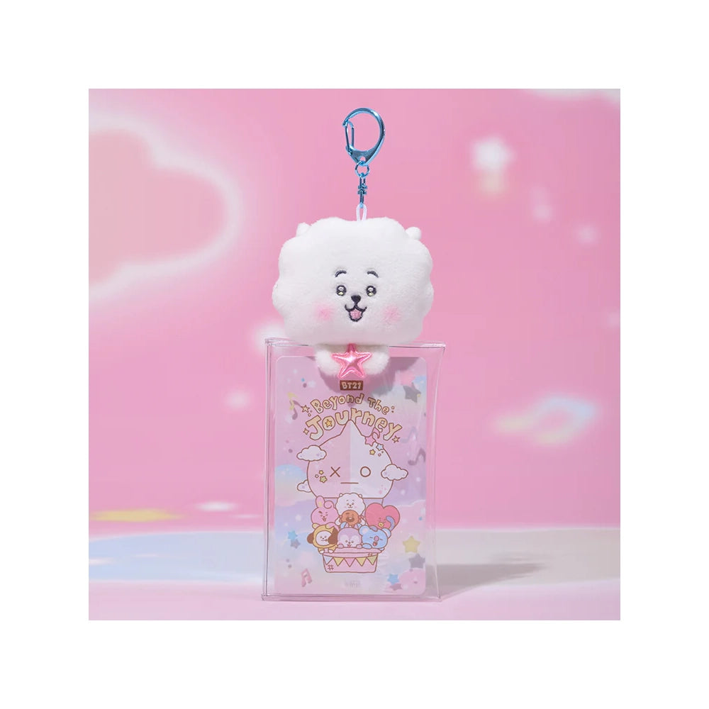 BT21 [Beyond the Journey] Clear Plush Doll Pouch Keyring