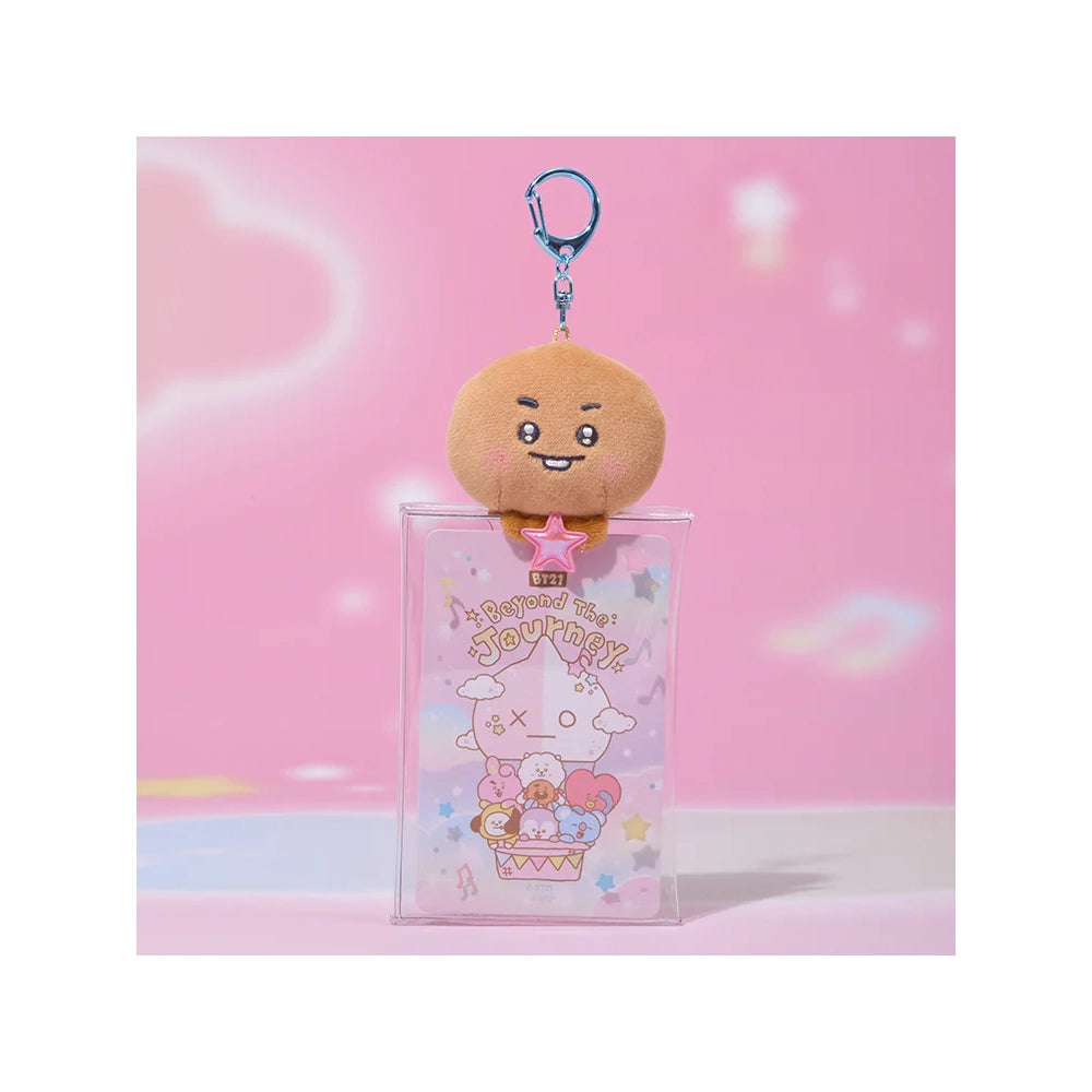 BT21 [Beyond the Journey] Clear Plush Doll Pouch Keyring
