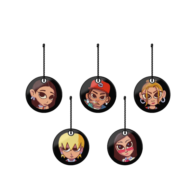 ALLDAY PROJECT [ALLDAY PROJECT] Cartoon Sponge Keyring