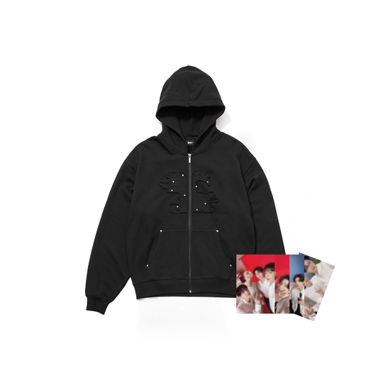 ENHYPEN [WALK THE LINE FINAL] Stud Zip-Up Hoodie