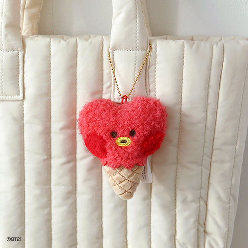 BT21 minini Ice Cream Plush Keyring