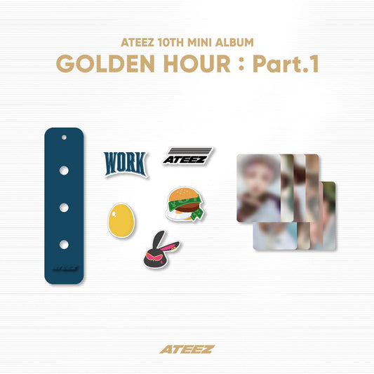 ATEEZ [GOLDEN HOUR : Part.1 MD] Silicone Charm Keyring Set