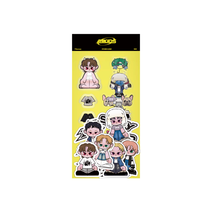 P1HARMONY [DUH! Pop Up] Dress Up Sticker Set