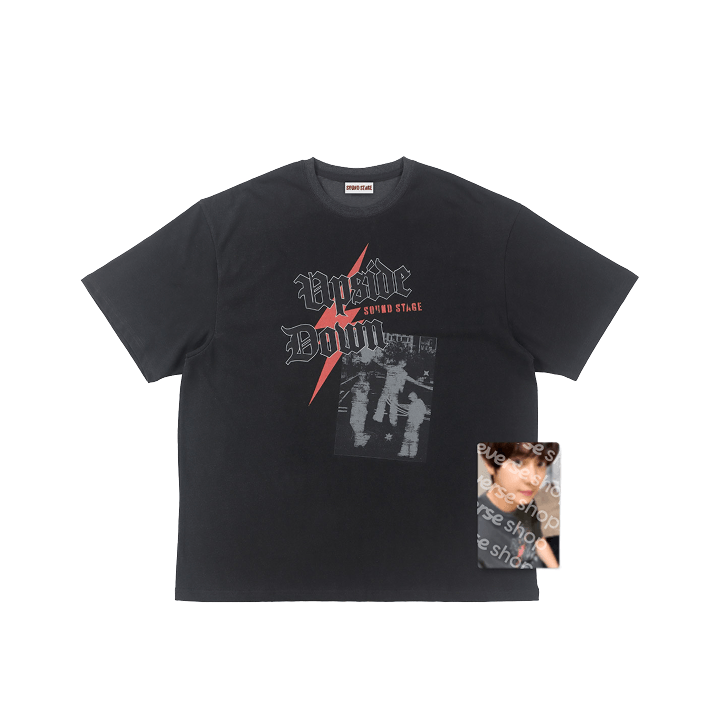 EXO CHANYEOL [Upside Down : Sound Stage] T-Shirt Set (CHARCOAL ver)
