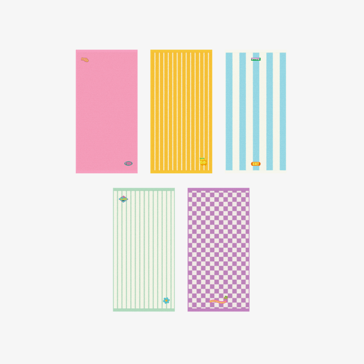 BTS [DYNAMITE] Facial Towel 5P Set (Mix)