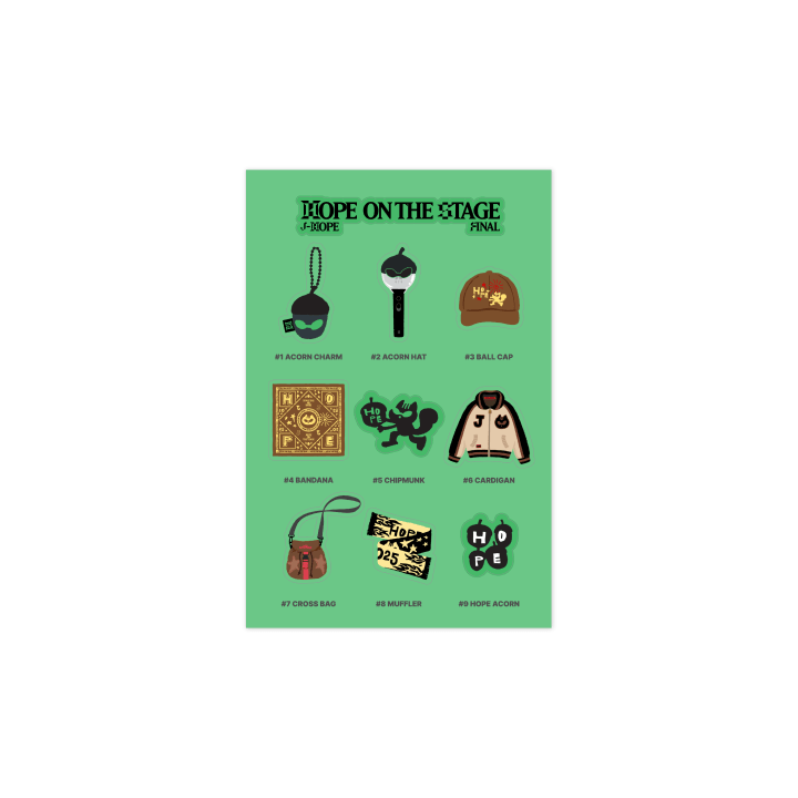 BTS J-Hope [HOPE ON THE STAGE Final] Sticker Set