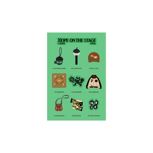 BTS J-Hope [HOPE ON THE STAGE Final] Sticker Set