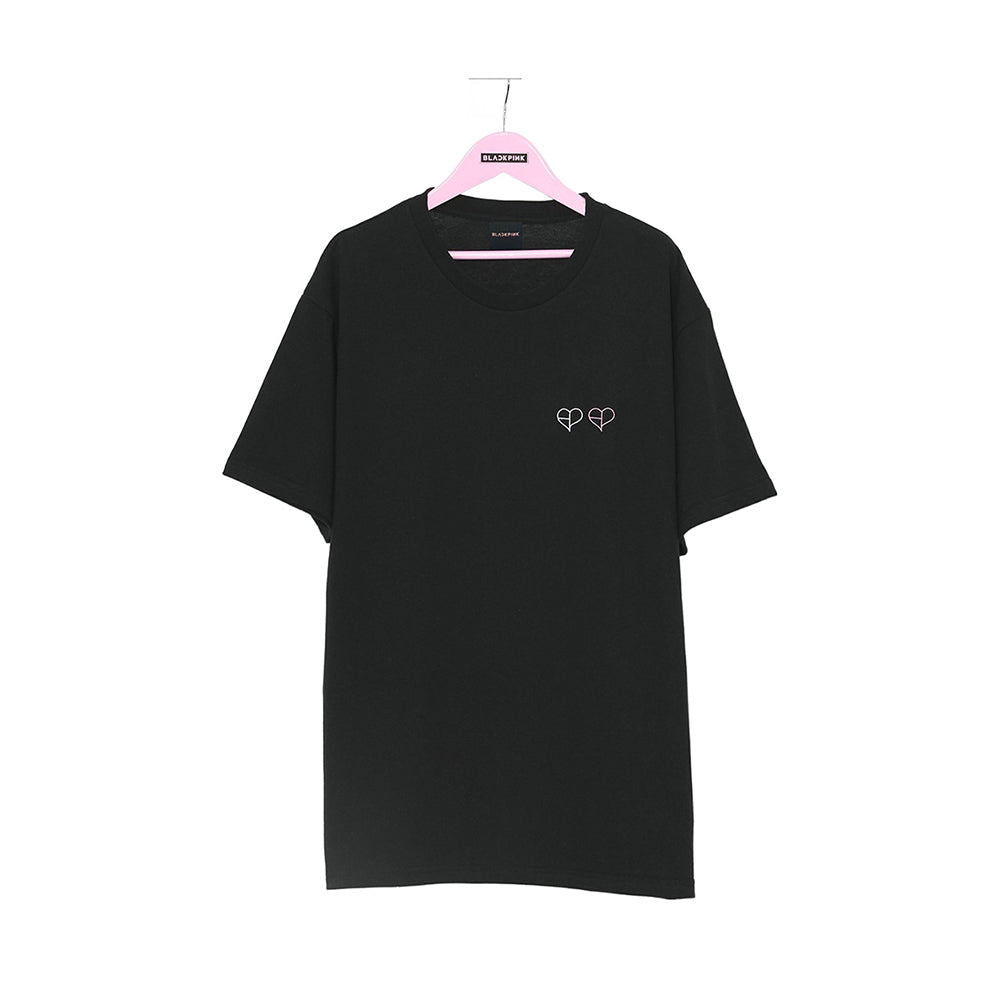 BLACKPINK [DEADLINE in Japan] Double Heart Logo T-Shirt