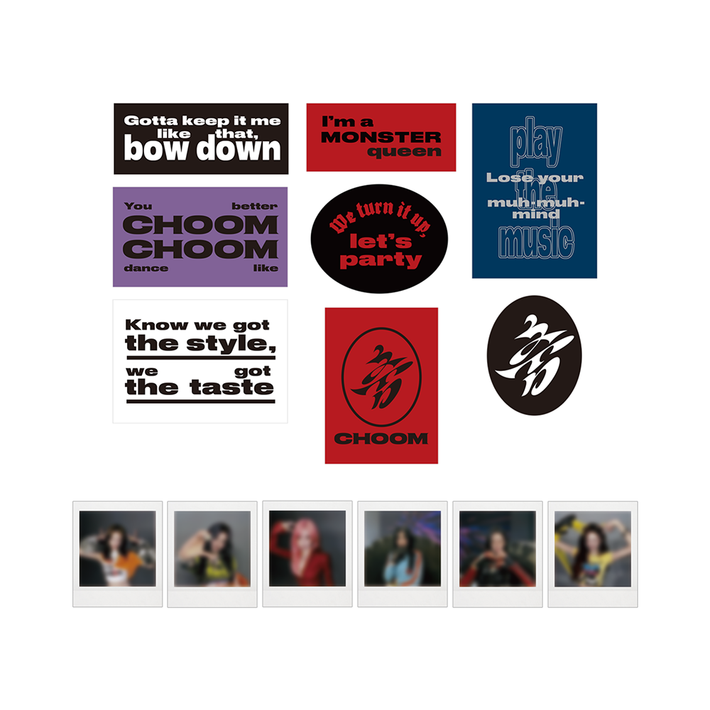BABYMONSTER [CHOOM] Lyrics Sticker + Instant Photo Set