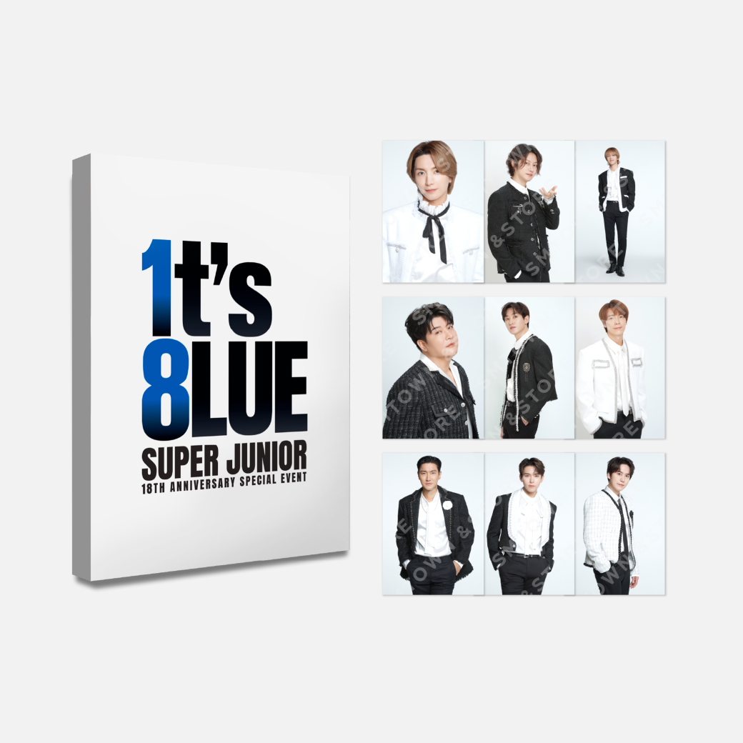 SUPER JUNIOR [18th Anniversary Event : 1t's 8lue] Postcard Book