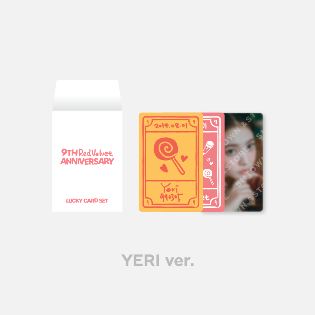 RED VELVET 9th Anniversary Lucky Card Set