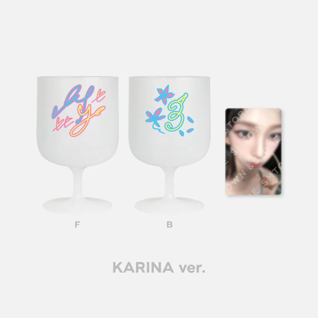 aespa [3rd Anniversary] DIY Plastic Wine Cup & Photocard Set