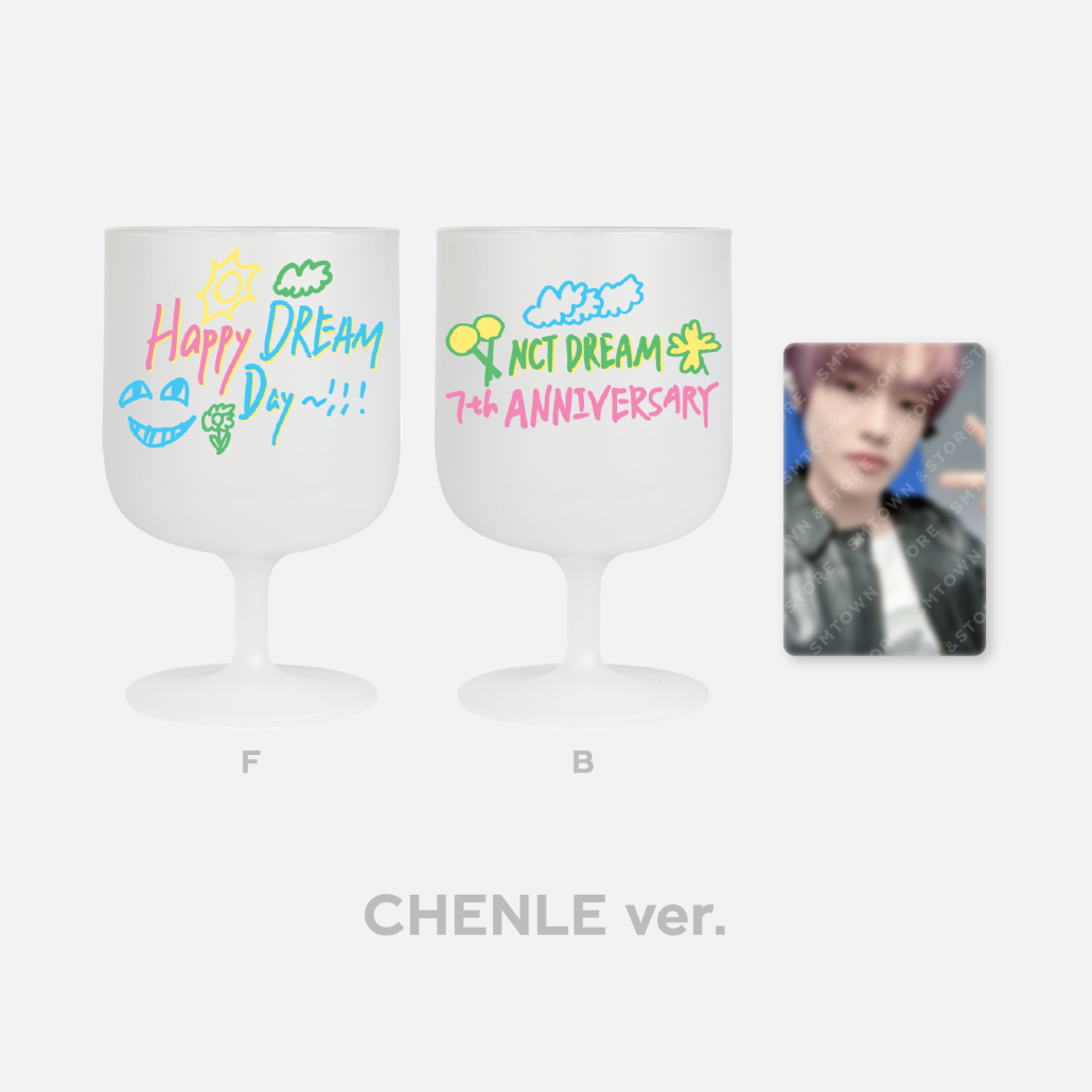 NCT DREAM 7th Anniversary DIY Plastic Wine Cup & Photocard Set