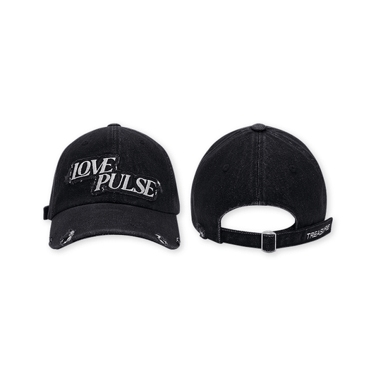 TREASURE [LOVE PULSE] Damaged Applique Ball Cap
