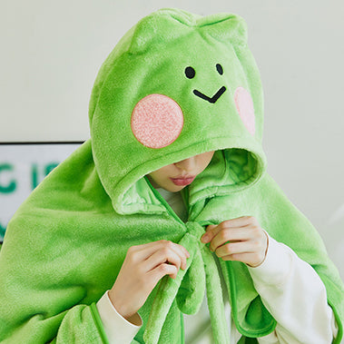 LINE FRIENDS [Lenini Winter] minini Hoodie Blanket