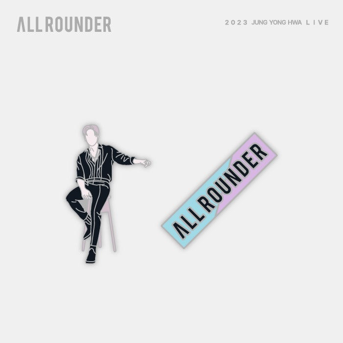 JUNG YONG HWA [LIVE ‘ALL-ROUNDER'] Badge Set