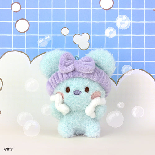 BT21 minini Bath Time Plush Keyring