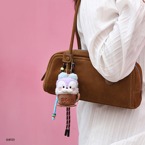 BT21 minini Latte Plush Keyring