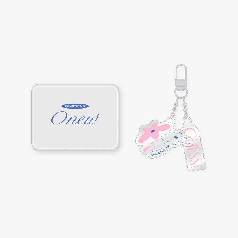 SHINee ONEW [2024 Fanmeeting: GUESS!] Tincase Keyring Set